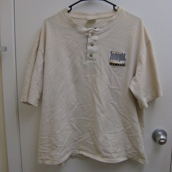 Jay Leno Show Other - GUC Jay Leno Tonight Show henley polo shirt L XL